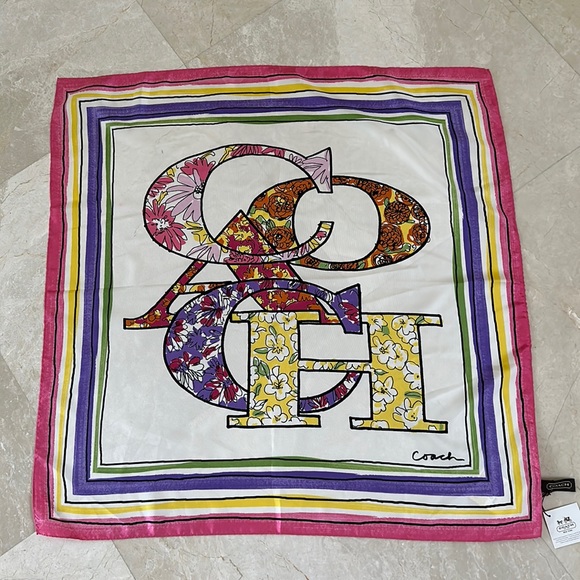 Coach silk scarf - Picture 1 of 4